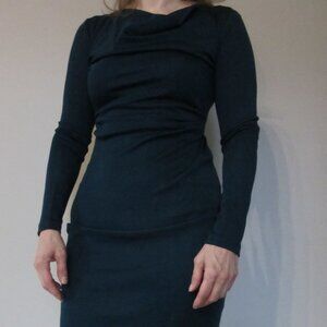 Banana Republic Wool Blend Stretchy Fitted Dress